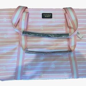 Victoria's Secret Pink Striped Tote